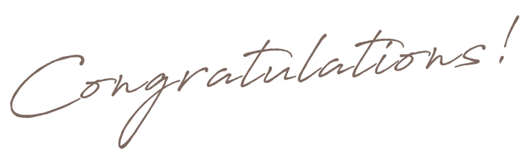 Congratulations!
