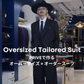 オーバーサイズスーツ特集　ブラックスーツ　