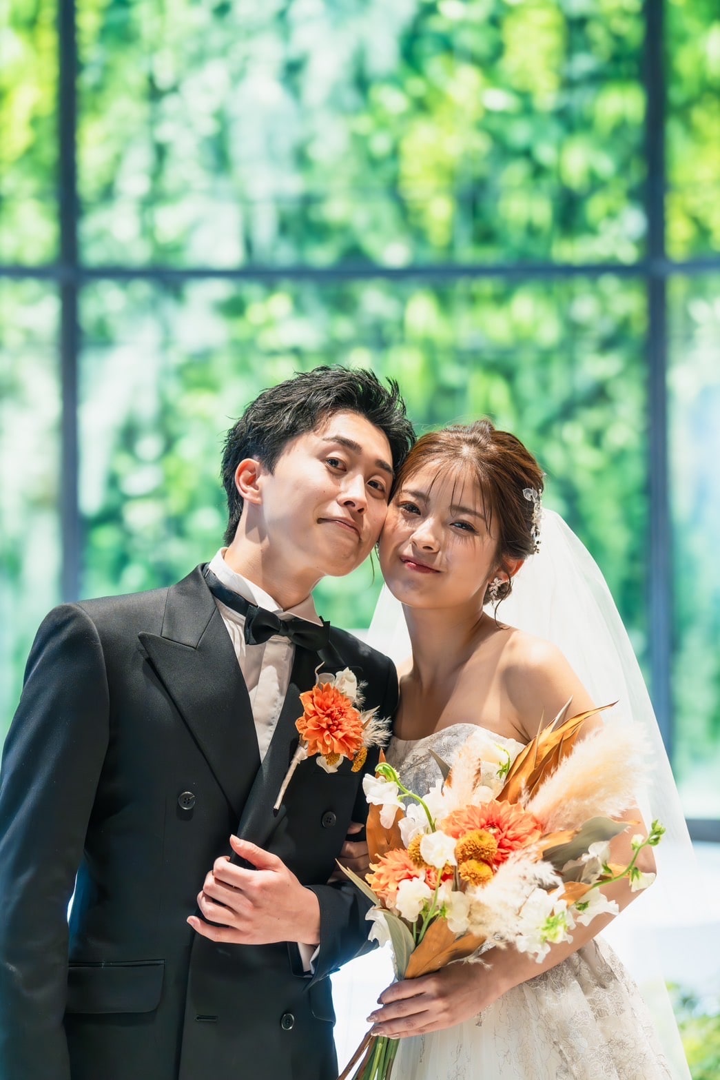 新郎様ブラックダブルスーツ　ウェディングスーツ　結婚式スーツ　挙式用スーツ