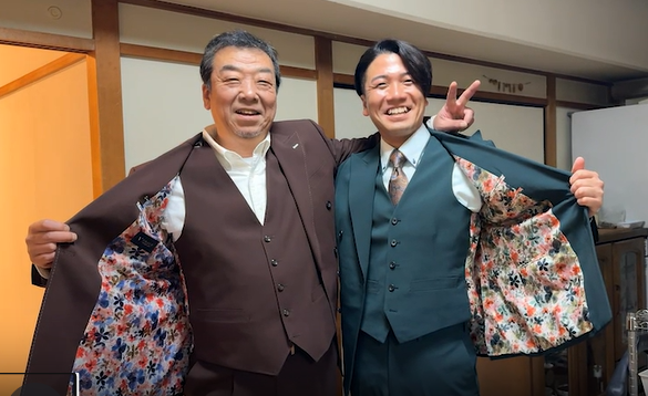 けーさんとたろーオーダースーツ