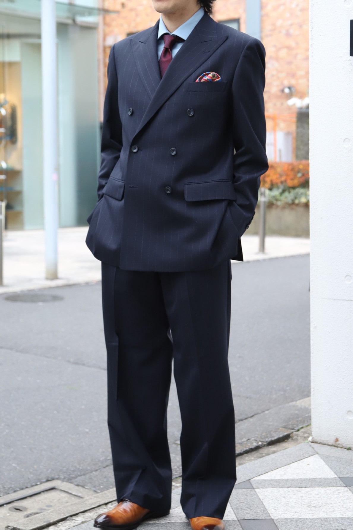 成人式スーツ ストライプスーツ お客様スーツ