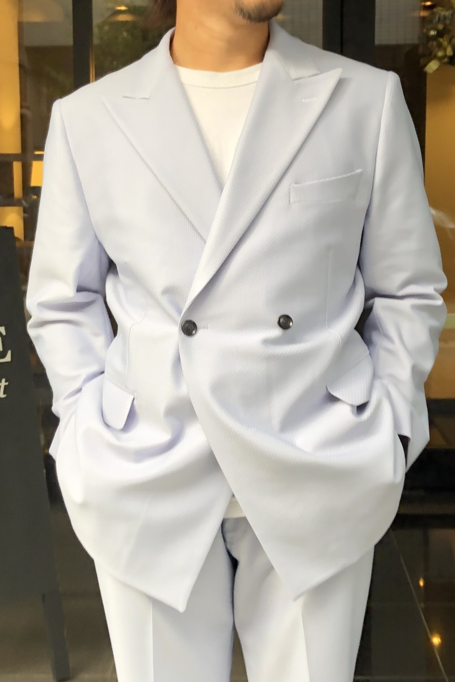 成人式スーツ　お客様スーツ　オーダースーツ　グレースーツ