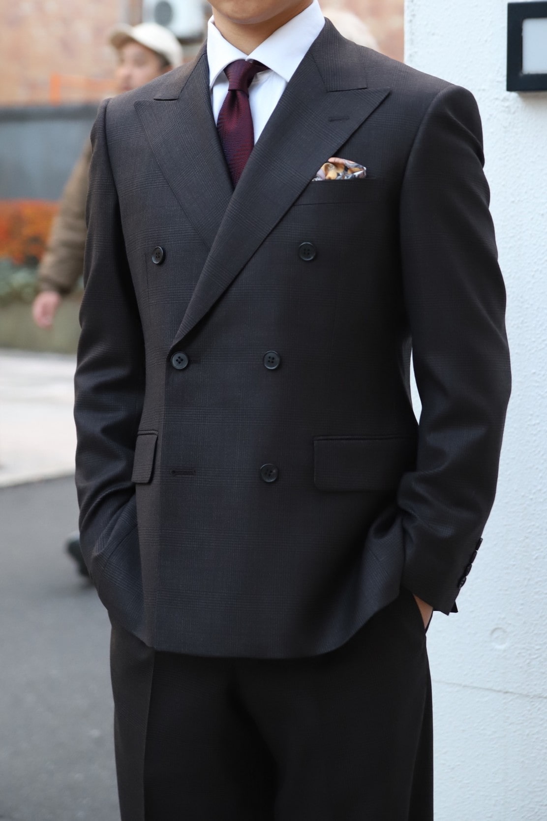 成人式スーツ　お客様スーツ　オーダースーツ　グレースーツ