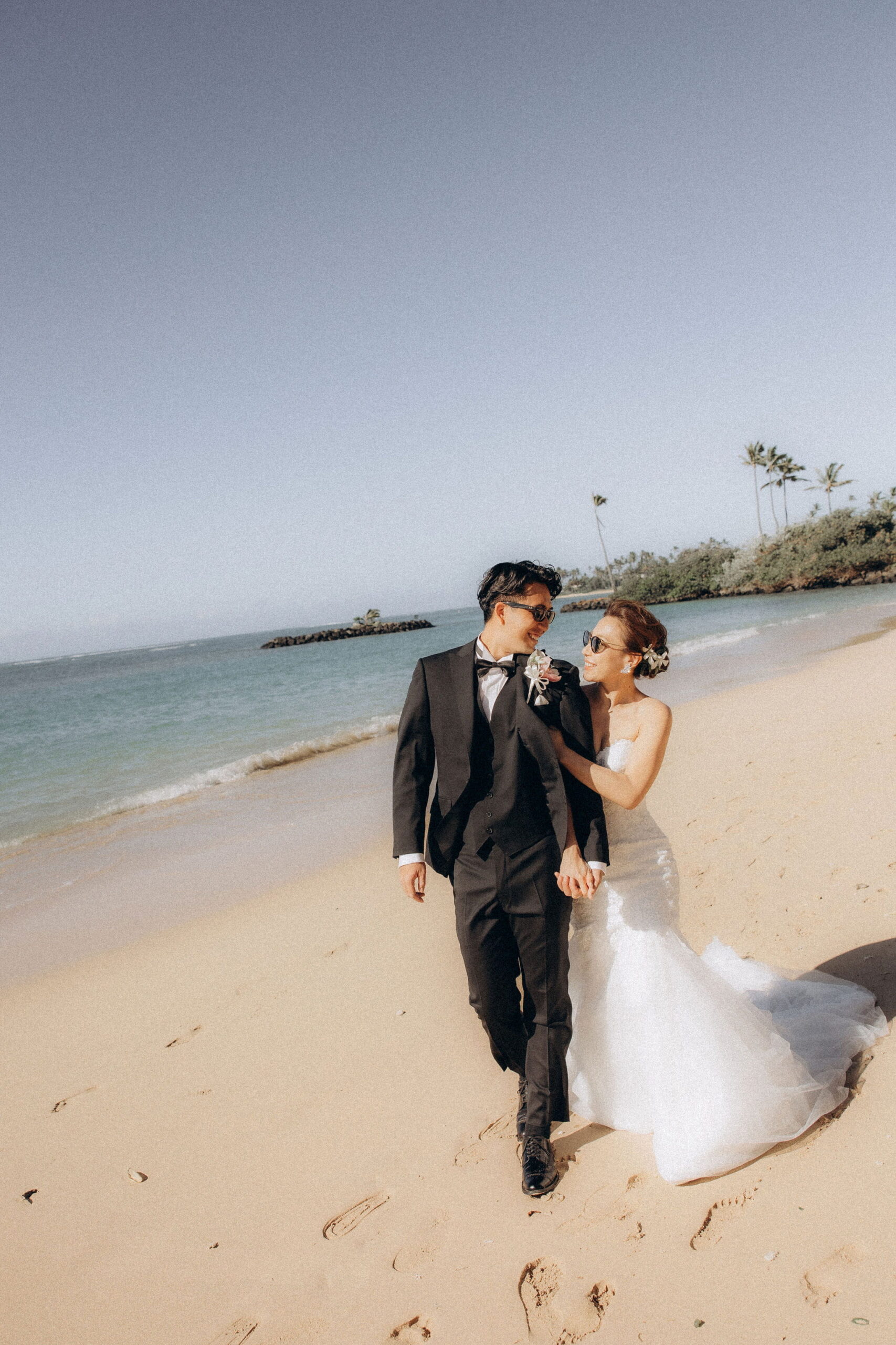 お客様スーツ ウェディングスーツ 黒スーツ ハワイ挙式