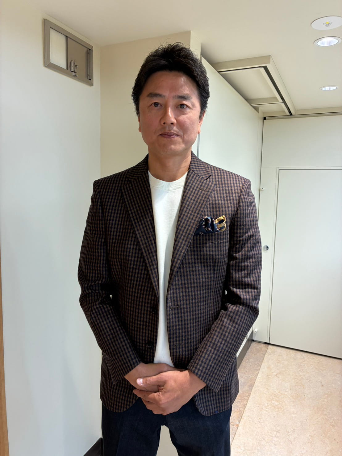 Mr.都市伝説関暁夫ライブin日本武道館 原田龍二　ジャケパン　チェックジャケット